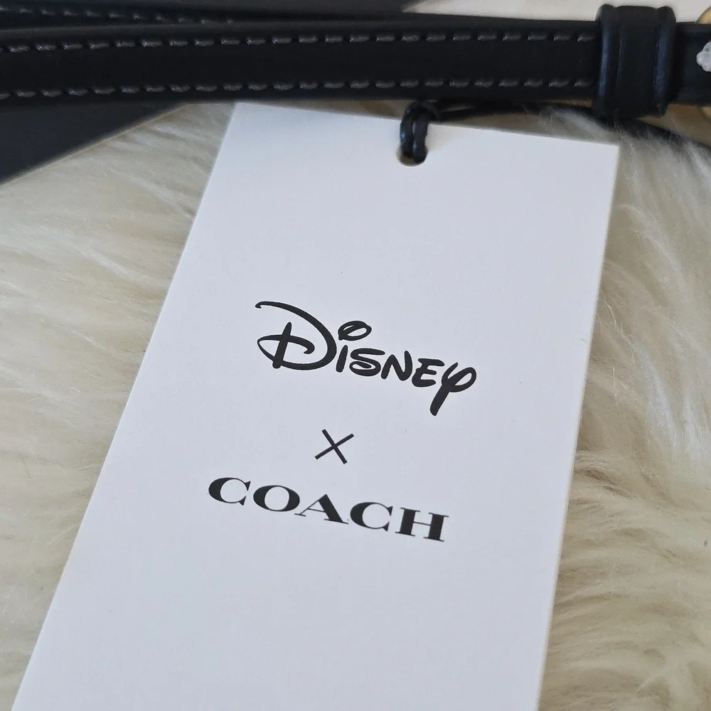 Adorable NWT Coach Disney X Pluto Essential Small Wristlet Wallet 🖤🐶❤️🎁 - Picture 4 of 12